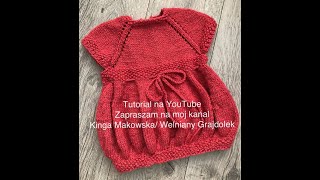 Sukienka na drutach Krok po kroku Jak zrobic sukienke bombke Tutorial [upl. by Horowitz27]