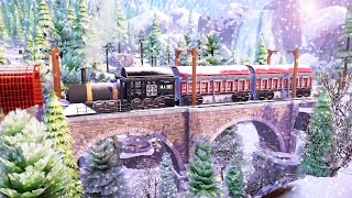 THE POLAR EXPRESS ❄️🚂  THE SIMS 4  Speed Build NO CC [upl. by Gaal]