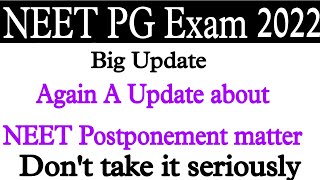 NEET PG 2022 postponed । NEET PG 2022 postponement news। NEET PG postponed 2022 latest news today। [upl. by Astor293]