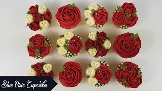 How to make Easy Buttercream Flower Cupcakes [upl. by Ebaj609]