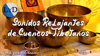 Cuencos Tibetanos 🪔 Sonidos Relajantes con Agua Dormir Meditación Relajación Armonizar Chakras 📿 [upl. by Marilou]