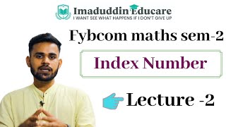 Fybcom maths sem 2  Index Number  2  real income  cost living Index [upl. by Aihsined]