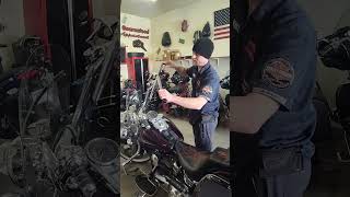 2008 Heritage Softail new 12quot ape install Part 1 [upl. by Etnaled]