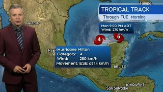 Hurricane Milton forecasted to strengthen to Category 5 storm [upl. by Selbbep]