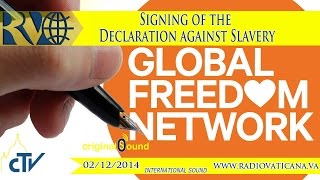 Signing of the Declaration against Slavery 20141202 [upl. by Connett]