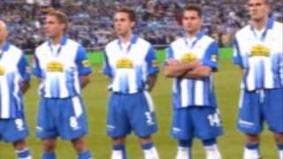 Espanyol Zaragoza Final de Copa de 2006 Himno Nacional [upl. by Esiralc388]