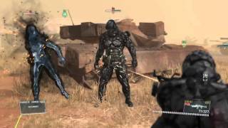 Metal gear solid v how to kill the skulls in extreme matallic archaea and get S Rank walkthrough [upl. by Nedah145]