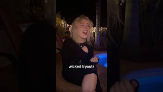 Sabrina Carpenter tried the Defying Gravity Wicked trend [upl. by Wanids]