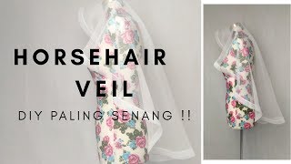 DIY HORSEHAIR VEIL  DIY WEDDING VEIL 2018 [upl. by Kraul]