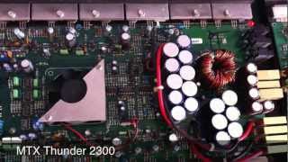 MTX Thunder 225 HO Cheater Amp vs MTX Thunder 2300  OldSchoolStereocom [upl. by Hsatan]