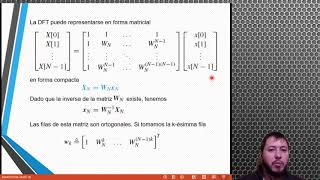 Transformada discreta de Fourier DFT definición y matrices [upl. by Nanfa]