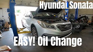 Hyundai Sonata Oil Change for Dummies [upl. by Thorvald]