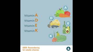 Mnemonic Device ADEK How To Remember Fat Soluble Vitamins [upl. by Bornstein109]