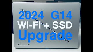 2024 ROG Zephyrus G14  How to replace WiFi Card and NVMe SSD [upl. by Leopold320]