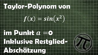 Taylorpolynom und Fehlerabschätzung [upl. by Iasi821]