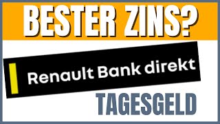 Renault Bank direkt Tagesgeldkonto 2024 [upl. by Derek]