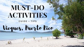 5 MUSTDO ACTIVITIES IN VIEQUES PUERTO RICO  rioworldwide [upl. by Harehs]