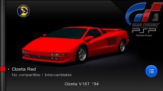 Cizeta V16T 94  Gran Turismo PSP  Showcase [upl. by Tj]