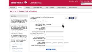 Bank of America How to Set Up Online Bill Pay [upl. by Efioa]