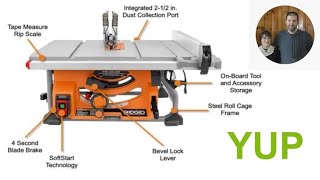 Rigid R4518 table saw review 10 inch 27 inch rip capacity [upl. by Simmonds]