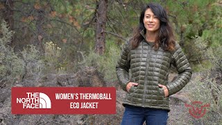 Moosejaw Does ASMR The North Face Womens Thermoball Eco Jacket [upl. by Carlisle]