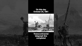 On this day October 24 1861 1st transcontinental telegraph line [upl. by Matejka]