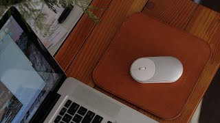 Making A Leather Mouse Pad ASMR [upl. by Rehm]