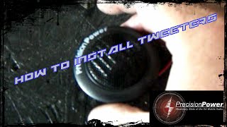 HOW TO INSTALL CUSTOM AUDIO TWEETERS [upl. by Svensen163]