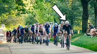 I tried riding the front in a USA Pro Crit  Mistake [upl. by Nevin]