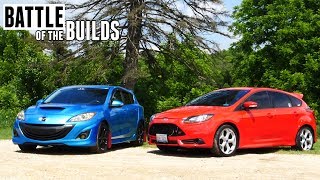 Stage 1 Mazdaspeed 3 vs Stage 3 Focus ST  Battle of the Builds Ep 1 [upl. by Ripleigh]