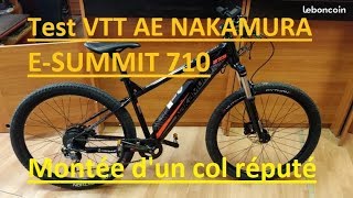 Test VTT electrique Nakamura Summit en col Mode Boost [upl. by Thomajan]