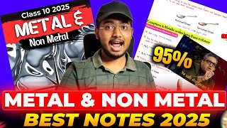 Metals and NonMetals Class 10 Notes Pdf Chapter 3 Science Notes  Shobhit Nirwan  Green Board Ashu [upl. by Llerref968]