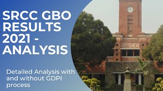 SRCC GBO RESULTS 2021  ANALYSIS  Detailed Analysis of Results GBO cutoff with and Without GDPI [upl. by Inez]