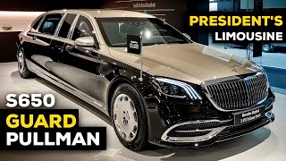 2020 Mercedes Maybach S650 Pullman GUARD V12 NEW Review Interior Exterior Security [upl. by Natsyrt]