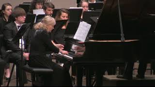 David Maslanka Piano Concerto No 3 Nadine Shank piano UMass Wind Ensemble [upl. by Eenoj165]