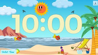 10 Minute Countdown Timer  Summer  Music [upl. by Elvah]