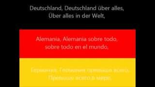 Deutsche Nationalhymne El himno nacional de Alemania Песнь немцев [upl. by Htidirrem]