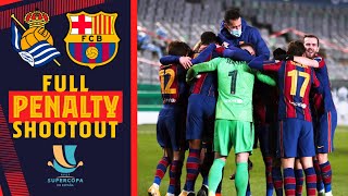 🧤 FULL PENALTY SHOOTOUT of the Spanish Super Cup Real Sociedad 11 Barça 🧤 [upl. by Marti686]