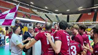 Domotek VolleyNapoli il punto della vittoria e la festa dei reggini [upl. by Naesed]