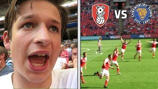 Rotherham vs Shrewsbury VLOG  League One Play Off Final [upl. by Luahs]