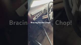 Bracing for cutting the roof off automobile chop custom ford classiccars [upl. by Aeuhsoj]