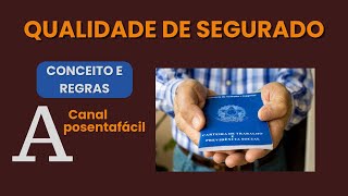 beneficioprevidenciario qualidadedesegurado previdenciaristas [upl. by Eiznik]