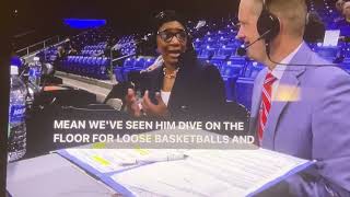 Yolanda Moore  Color Analyst  ESPN Halftime [upl. by Davy]