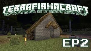 Terrafirmacraft Episode 2 Mud Brick House [upl. by Tisbe838]