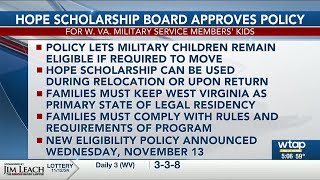 Hope Scholarship New Eligibility Policy for Military Kids [upl. by Nalym266]