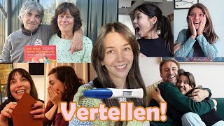 Vrienden en familie vertellen dat ik zwanger ben👶🏻🎁 [upl. by Lillis]