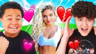 IF YOU WIN FORTNITE I WILL DATE YOU FaZe Jarvis EX Girlfriend amp Little Brother❤️ [upl. by Osber]