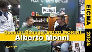 Moto Morini le novità 2025 abbiamo fatto Pelo e Contropelo a Alberto Monni EICMA 2024 [upl. by Anahtor896]