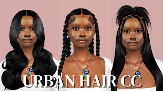 2024 SIMS 4 URBAN HAIR CC [upl. by Immanuel]