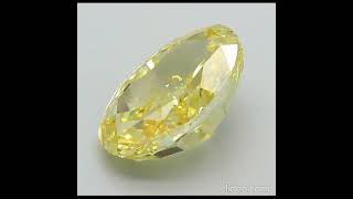 610 Carat Fancy Vivid Yellow Oval Diamond  VS1 Clarity Excellent Polish amp Symmetry IGI Certified [upl. by Eboh401]